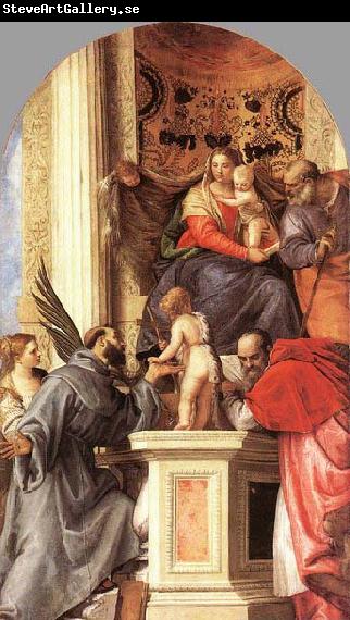 Paolo Veronese Madonna Enthroned with Saints
